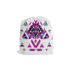 Geometric Play Drawstring Pouches (medium)  by Amaryn4rt