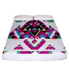 Geometric Play Fitted Sheet (california King Size)