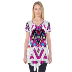 Geometric Play Short Sleeve Tunic 