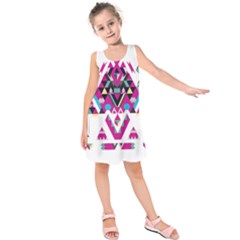 Geometric Play Kids  Sleeveless Dress