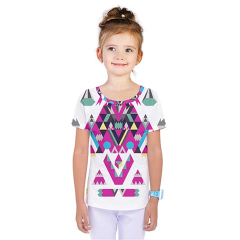 Geometric Play Kids  One Piece Tee by Amaryn4rt