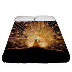 3d Beautiful Peacock Fitted Sheet (king Size)