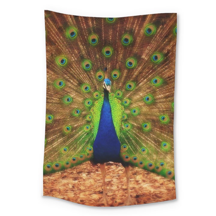 3d Peacock Bird Large Tapestry