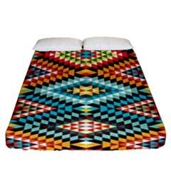 African Tribal Patterns Fitted Sheet (queen Size)