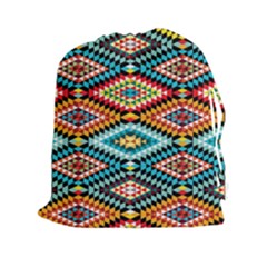 African Tribal Patterns Drawstring Pouches (xxl)