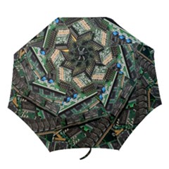 Computer Ram Tech Folding Umbrellas by Amaryn4rt