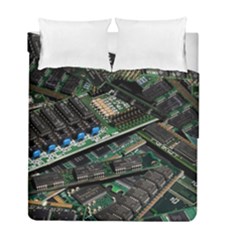 Computer Ram Tech Duvet Cover Double Side (full/ Double Size) by Amaryn4rt