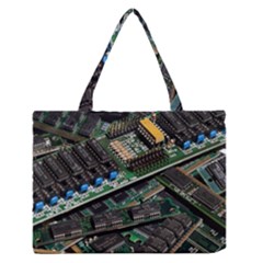 Computer Ram Tech Medium Zipper Tote Bag by Amaryn4rt