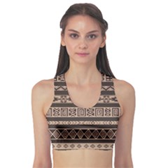 Ethnic Pattern Vector Sports Bra