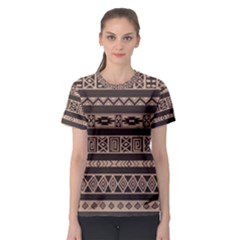 Ethnic Pattern Vector Women s Sport Mesh Tee