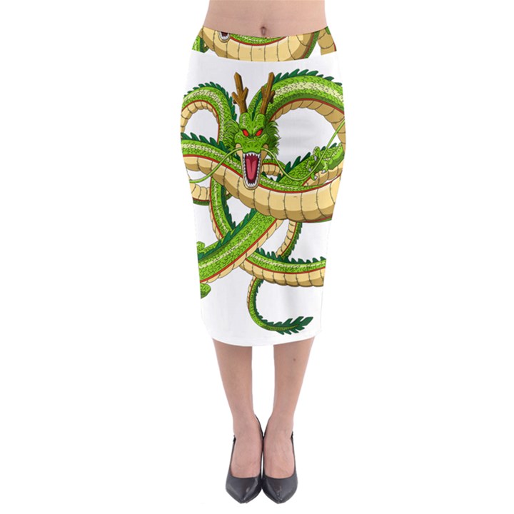 Dragon Snake Midi Pencil Skirt