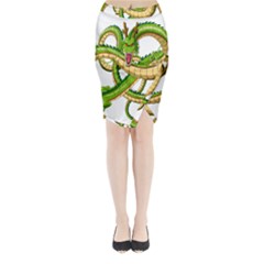 Dragon Snake Midi Wrap Pencil Skirt by Amaryn4rt