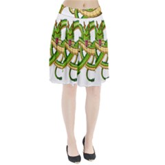 Dragon Snake Pleated Skirt by Amaryn4rt