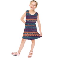 Ethnic Style Tribal Patterns Graphics Vector Kids  Tunic Dress