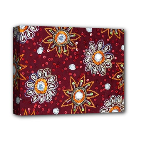 India Traditional Fabric Deluxe Canvas 14  X 11 