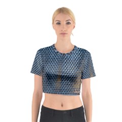 Parametric Wall Pattern Cotton Crop Top