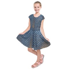 Parametric Wall Pattern Kids  Short Sleeve Dress