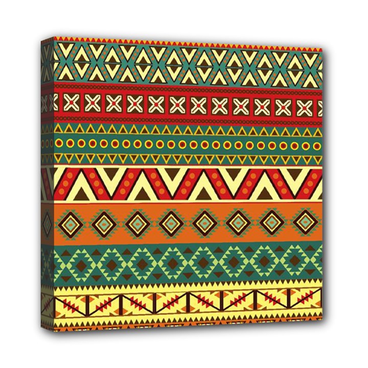 Mexican Folk Art Patterns Mini Canvas 8  x 8 