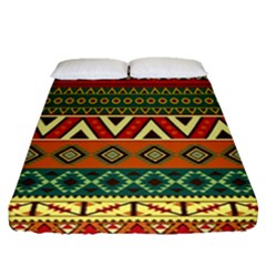 Mexican Folk Art Patterns Fitted Sheet (queen Size)