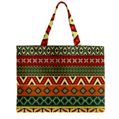 Mexican Folk Art Patterns Zipper Mini Tote Bag