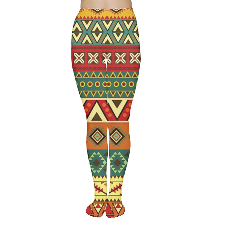 Mexican Folk Art Patterns Women s Tights