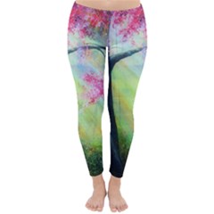 Forests Stunning Glimmer Paintings Sunlight Blooms Plants Love Seasons Traditional Art Flowers Sunsh Classic Winter Leggings by Amaryn4rt