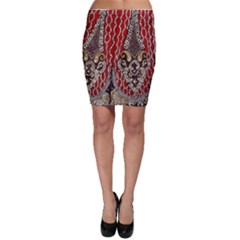 Indian Traditional Art Pattern Bodycon Skirt