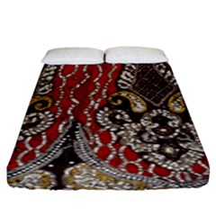 Indian Traditional Art Pattern Fitted Sheet (king Size) by Amaryn4rt