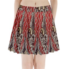 Indian Traditional Art Pattern Pleated Mini Skirt by Amaryn4rt