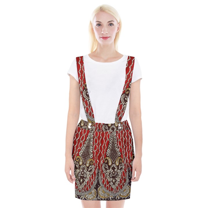 Indian Traditional Art Pattern Suspender Skirt