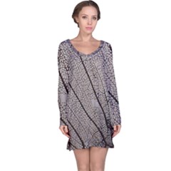 Sea Fan Coral Intricate Patterns Long Sleeve Nightdress