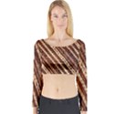 Udan Liris Batik Pattern Long Sleeve Crop Top View1