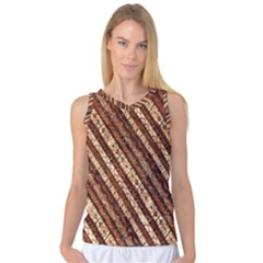 Udan Liris Batik Pattern Women s Basketball Tank Top