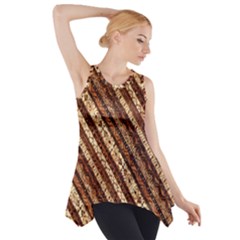 Udan Liris Batik Pattern Side Drop Tank Tunic by Amaryn4rt