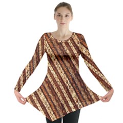 Udan Liris Batik Pattern Long Sleeve Tunic  by Amaryn4rt