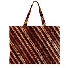 Udan Liris Batik Pattern Zipper Mini Tote Bag by Amaryn4rt