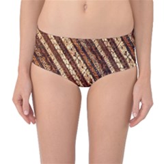 Udan Liris Batik Pattern Mid-waist Bikini Bottoms