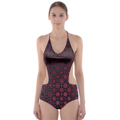 Star Patterns Cut-out One Piece Swimsuit by Amaryn4rt