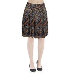 Trees Forests Pattern Pleated Skirt