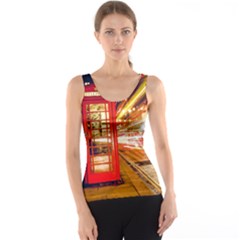 Telephone Box London Night Tank Top by Amaryn4rt