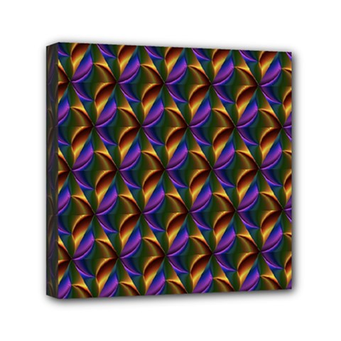 Seamless Prismatic Line Art Pattern Mini Canvas 6  X 6 