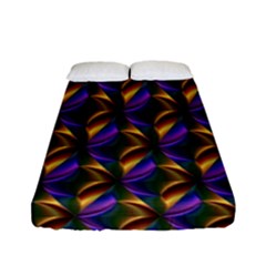 Seamless Prismatic Line Art Pattern Fitted Sheet (full/ Double Size)