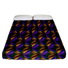 Seamless Prismatic Line Art Pattern Fitted Sheet (california King Size)