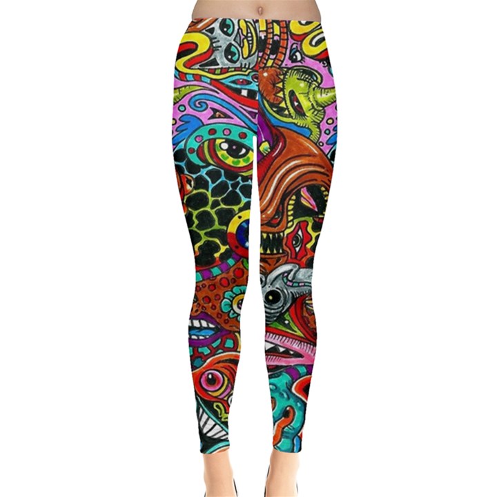 Vector Art Pattern Leggings 