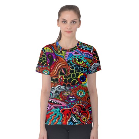 Vector Art Pattern Women s Cotton Tee by Amaryn4rt