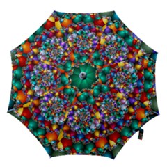 Rainbow Spiral Beads Hook Handle Umbrellas (medium)