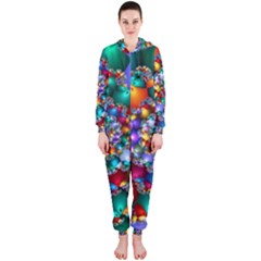 Rainbow Spiral Beads Hooded Jumpsuit (ladies) 