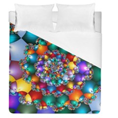 Rainbow Spiral Beads Duvet Cover (queen Size)