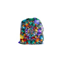 Rainbow Spiral Beads Drawstring Pouches (xs) 