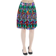 Rainbow Spiral Beads Pleated Skirt by WolfepawFractals